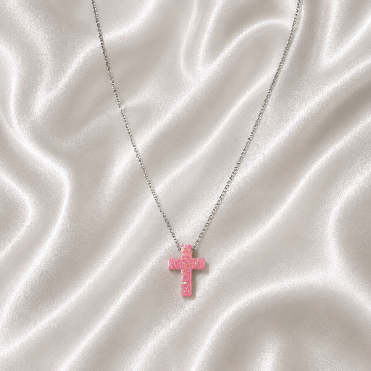 Aegean Pink Opal Cross