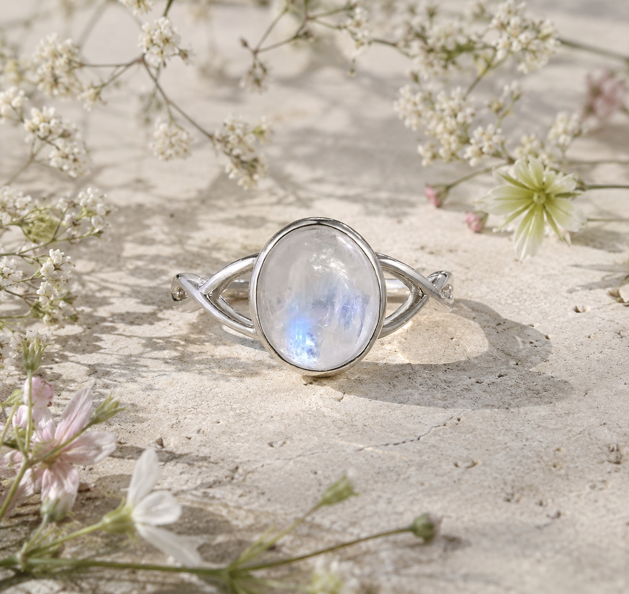 Thalassa Moonstone Ring