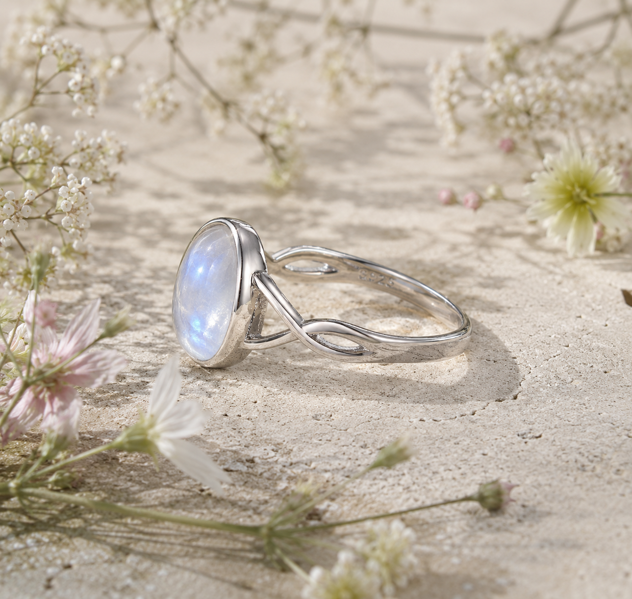 Thalassa Moonstone Ring